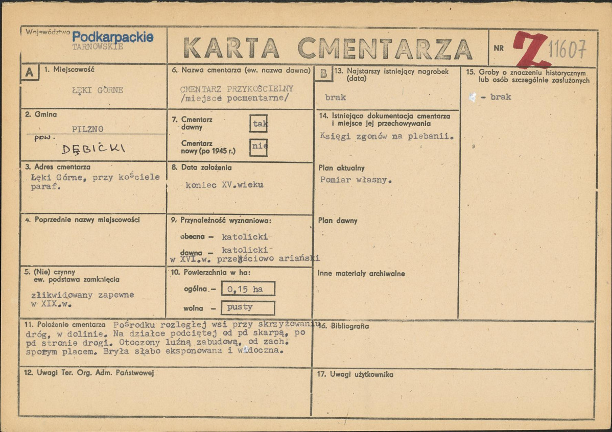 Karta cmentarza, skan nr 1