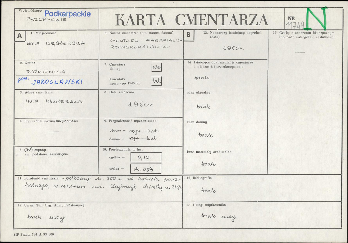 Karta cmentarza, skan nr 1