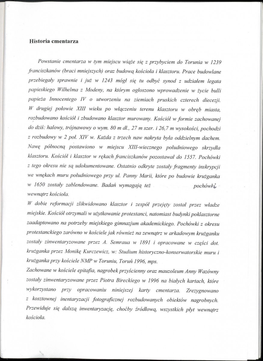 Karta cmentarza, skan nr 6