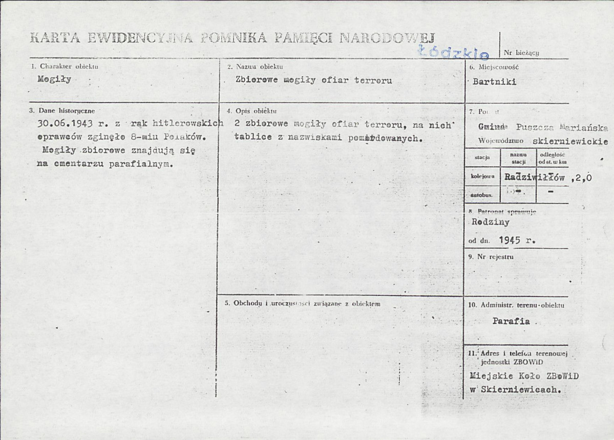 Karta cmentarza, skan nr 6