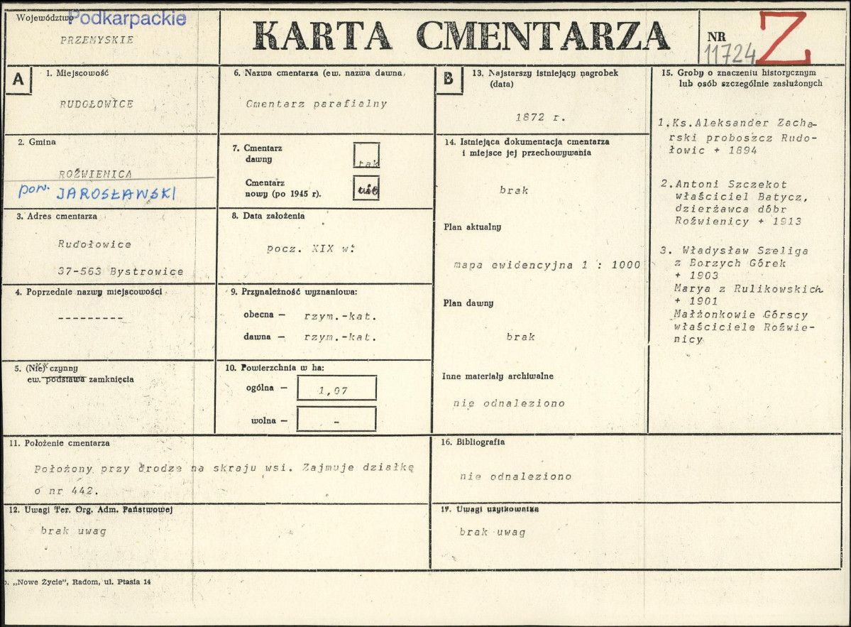 Karta cmentarza, skan nr 1
