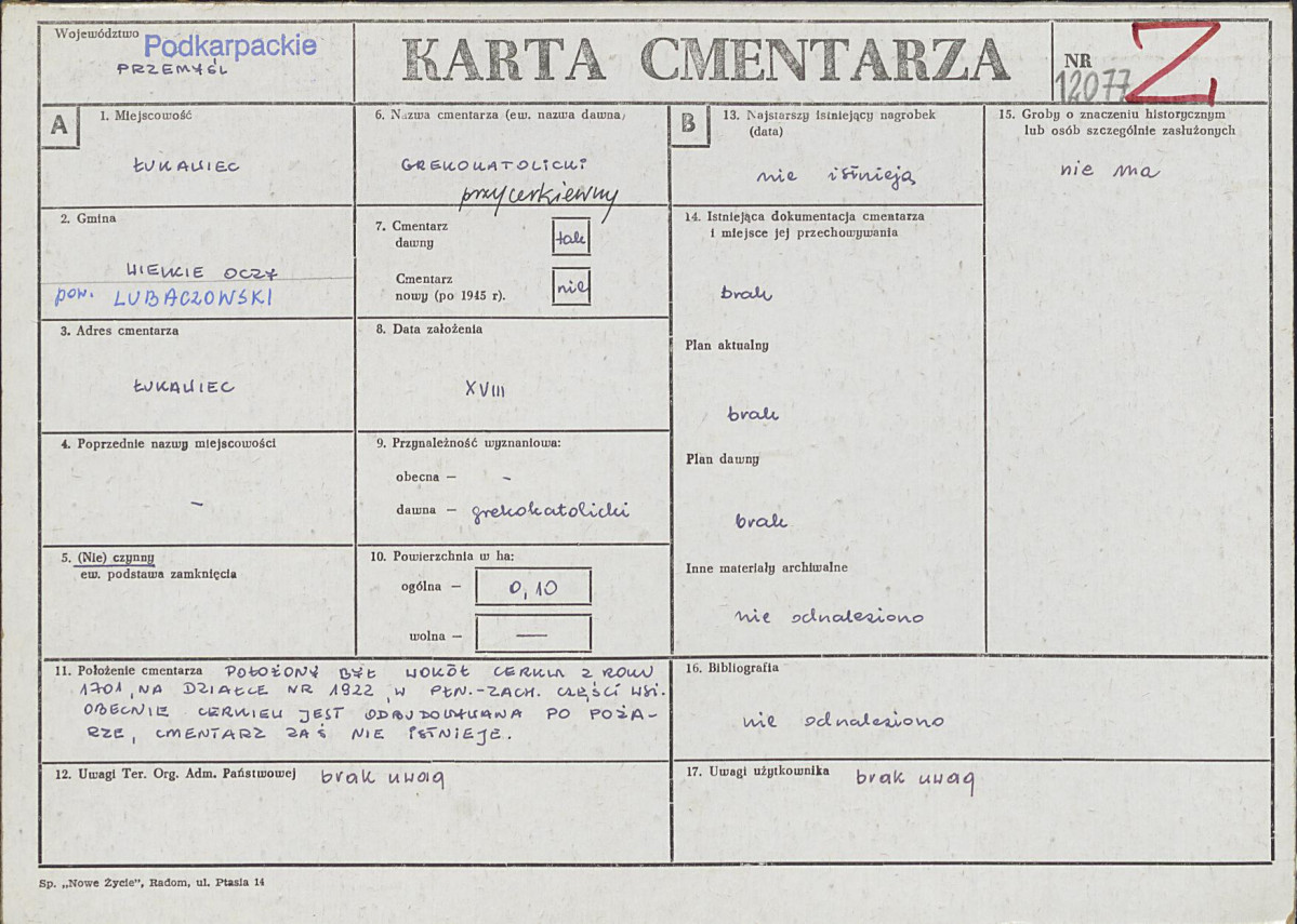 Karta cmentarza, skan nr 1