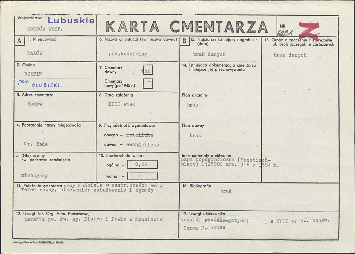 Karta cmentarza, skan nr 1