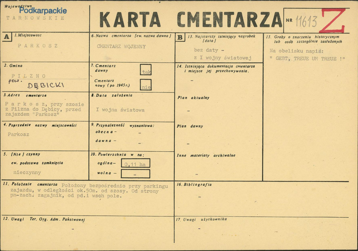 Karta cmentarza, skan nr 1