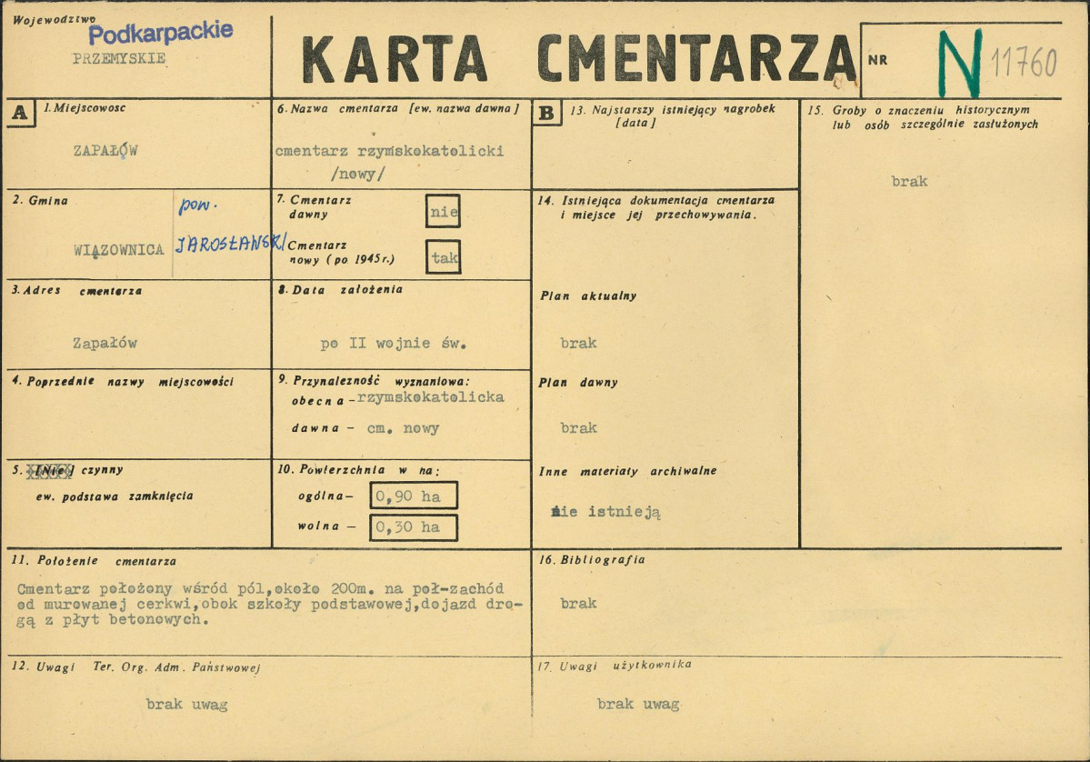 Karta cmentarza, skan nr 1