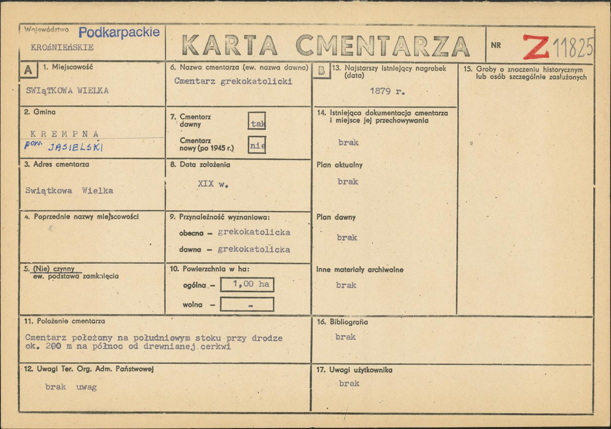 Karta cmentarza, skan nr 1