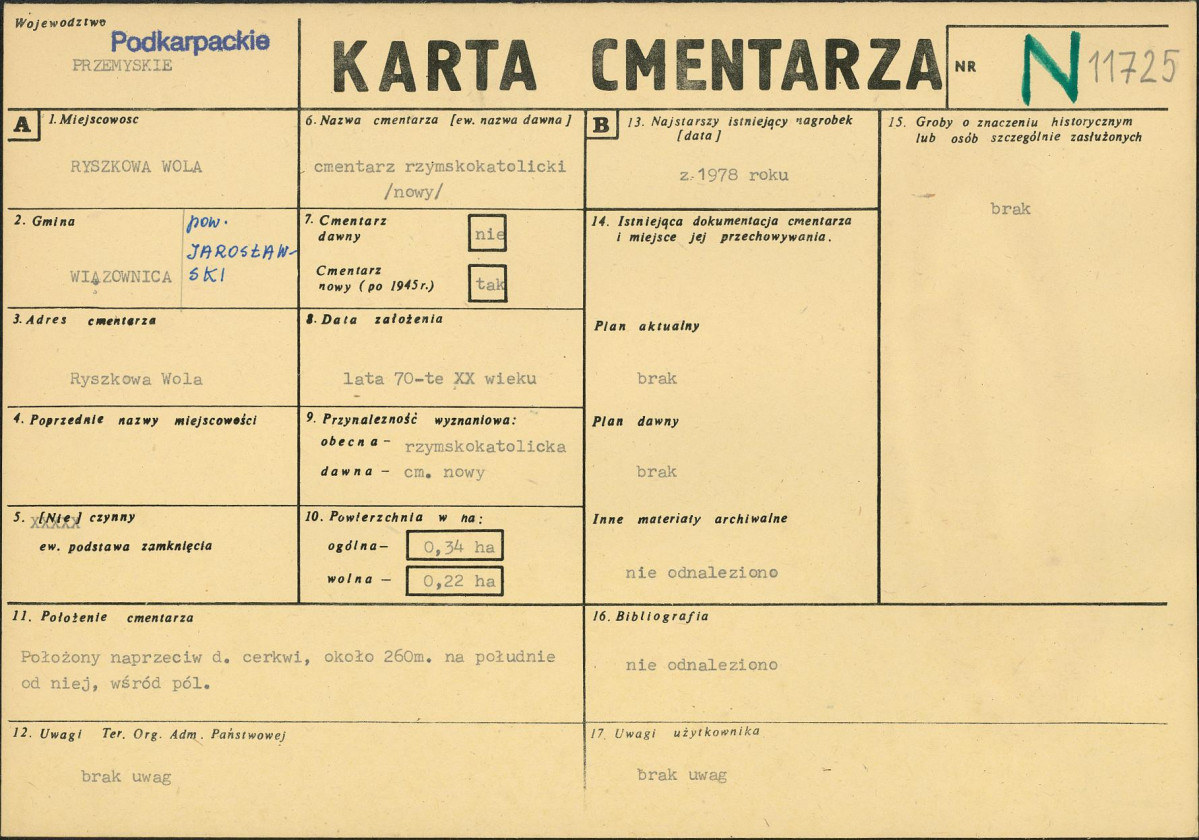 Karta cmentarza, skan nr 1