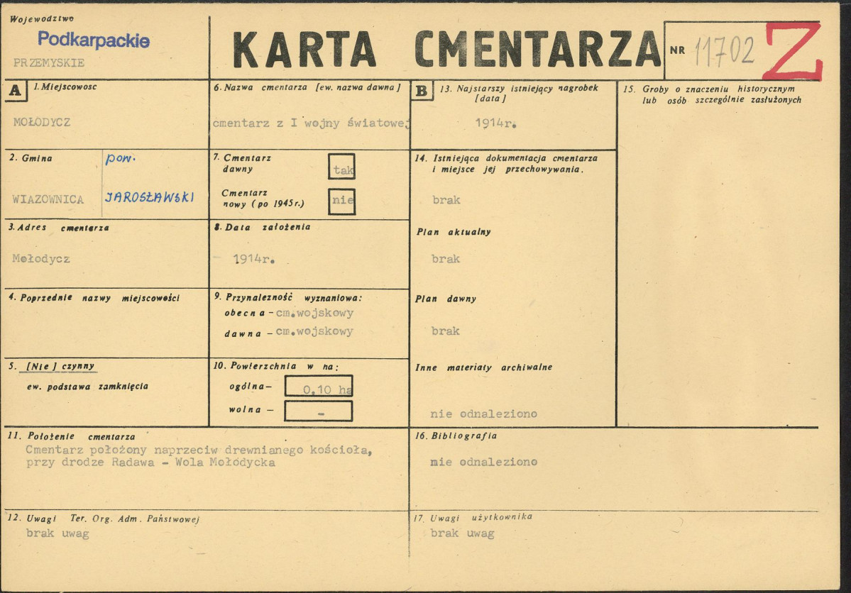 Karta cmentarza, skan nr 1