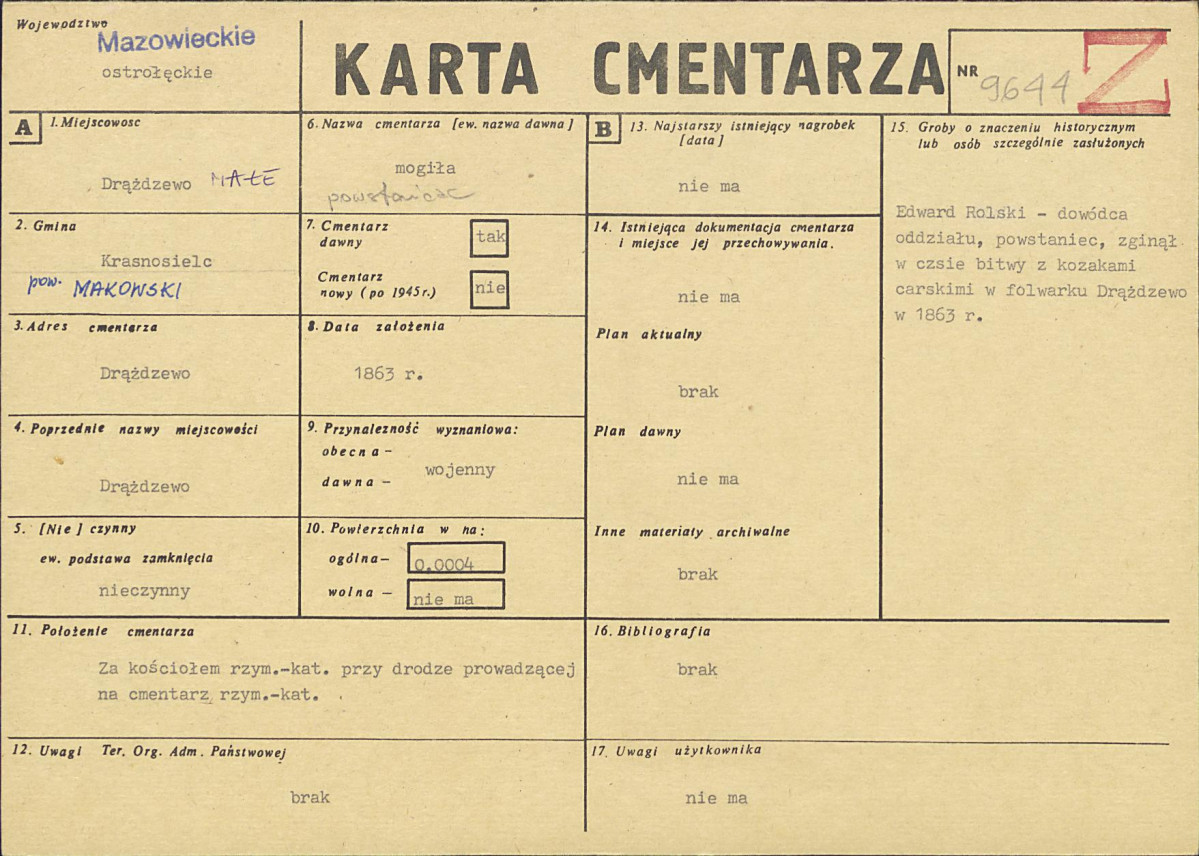 Karta cmentarza, skan nr 1