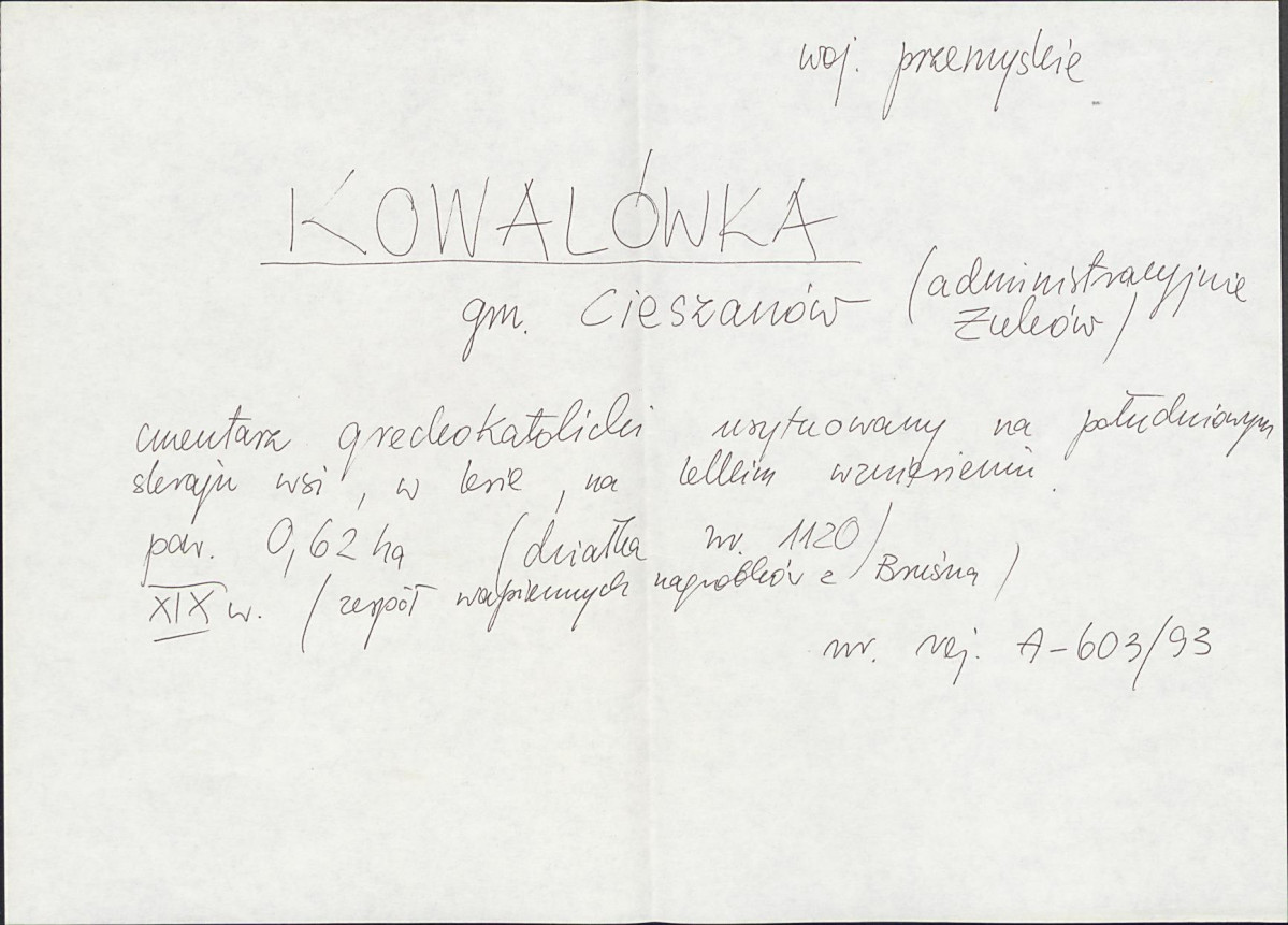 Karta cmentarza, skan nr 5