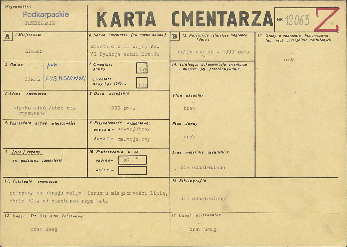 Karta cmentarza, skan nr 1