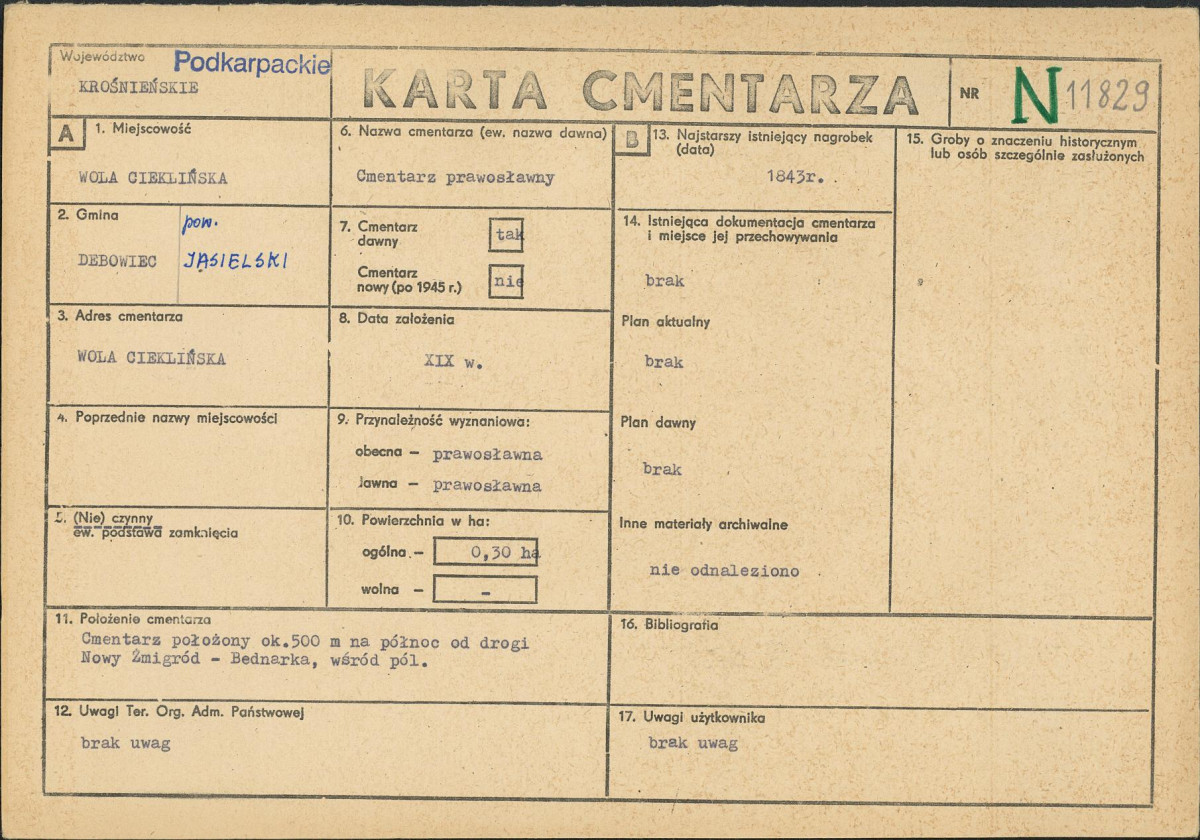 Karta cmentarza, skan nr 1