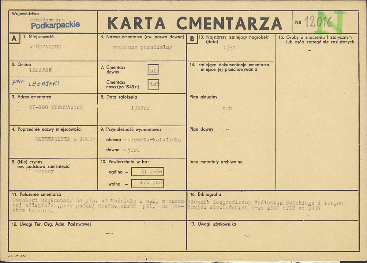 Karta cmentarza, skan nr 1