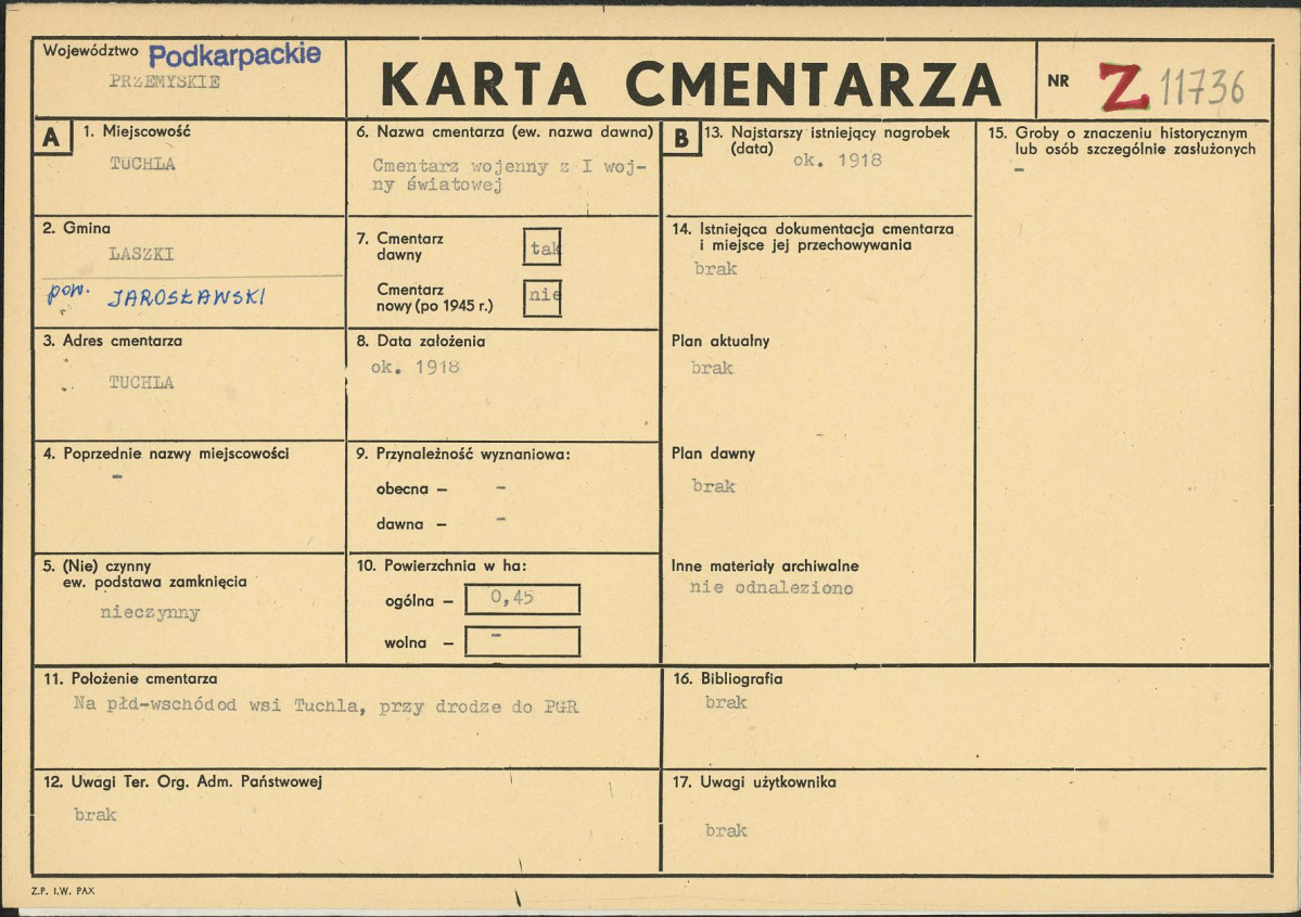 Karta cmentarza, skan nr 1
