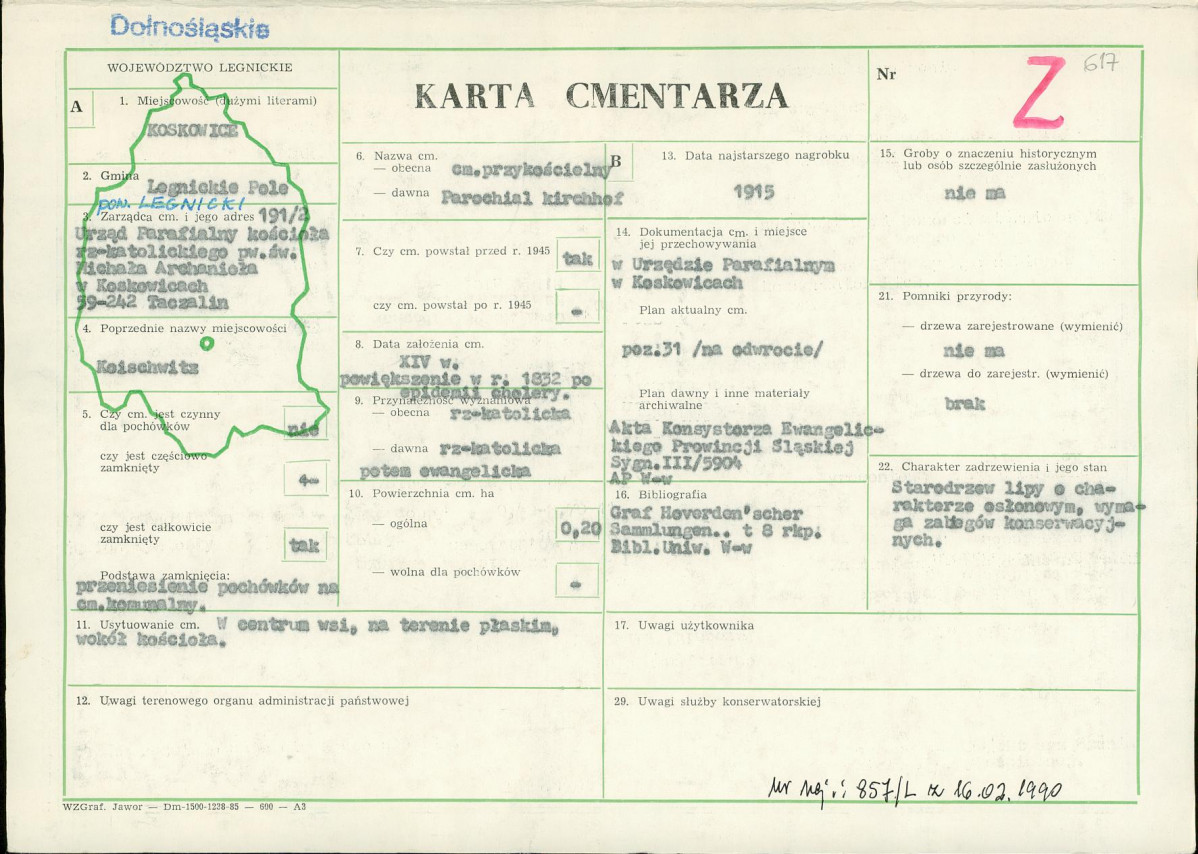 Karta cmentarza, skan nr 1