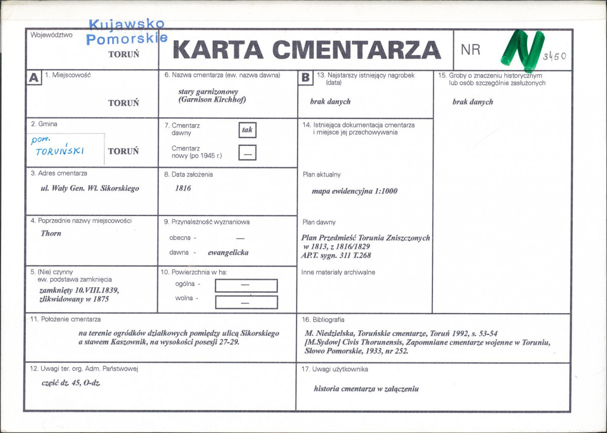 Karta cmentarza, skan nr 1