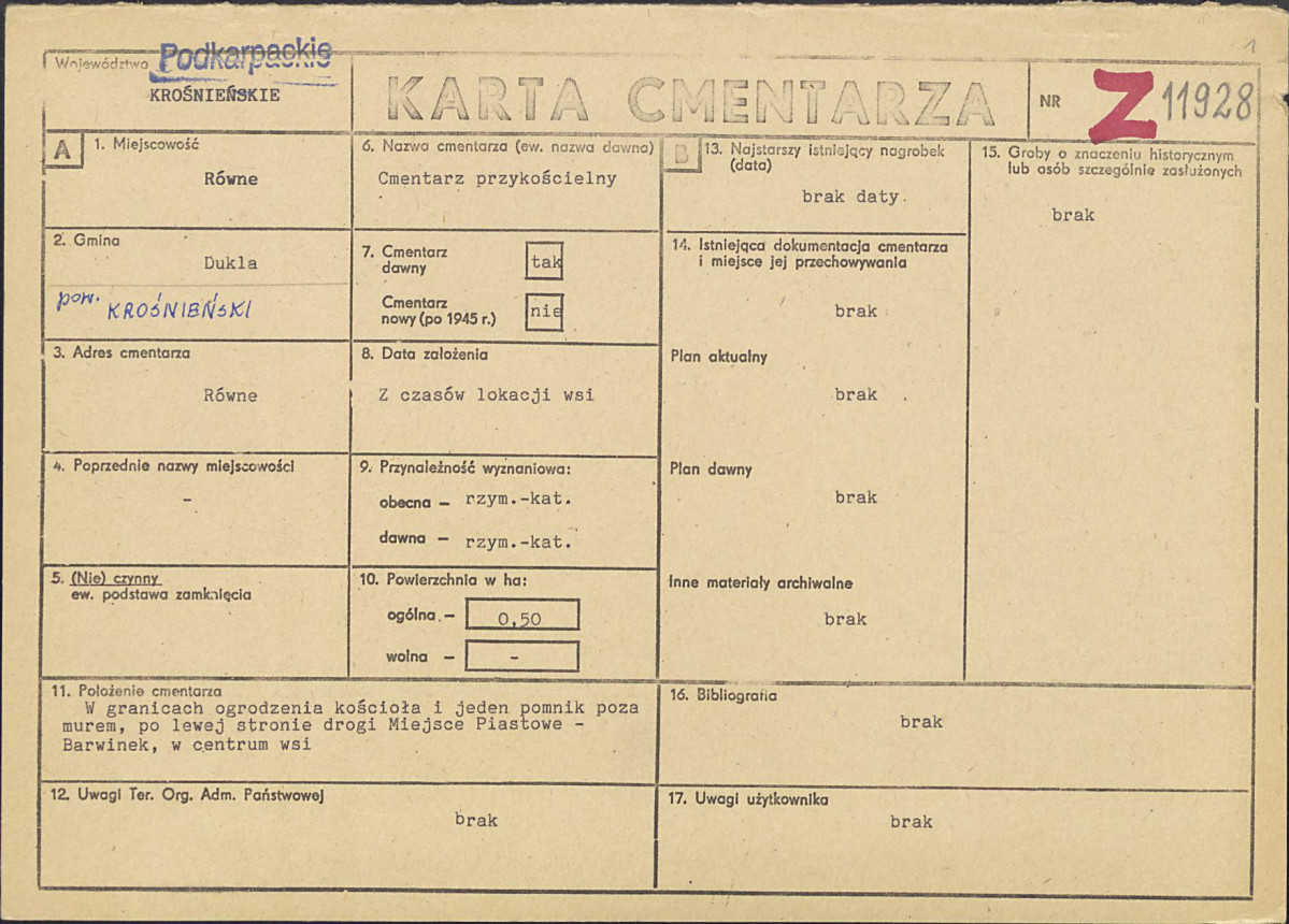 Karta cmentarza, skan nr 1