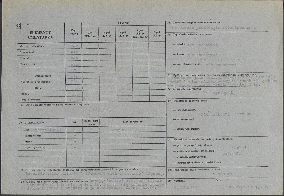 KC - Karta cmentarza, skan nr 2