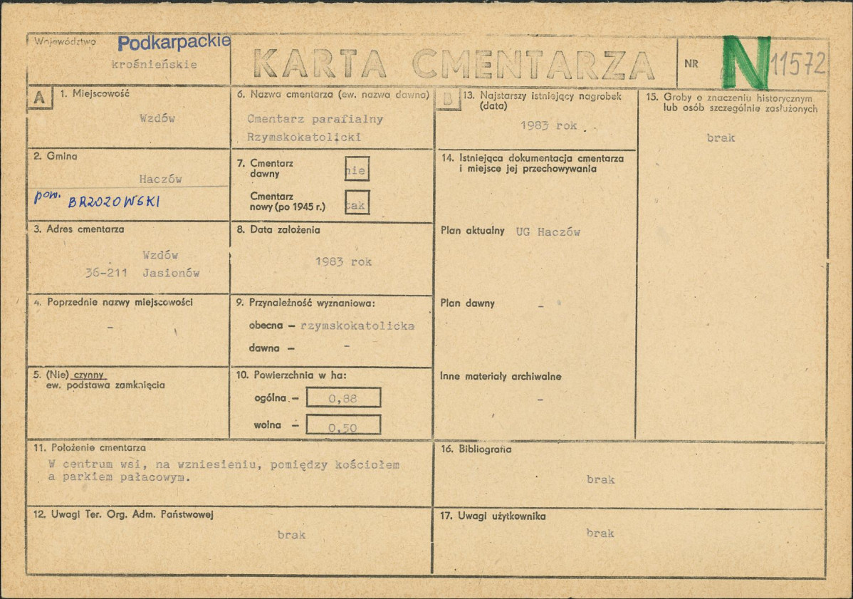Karta cmentarza, skan nr 1