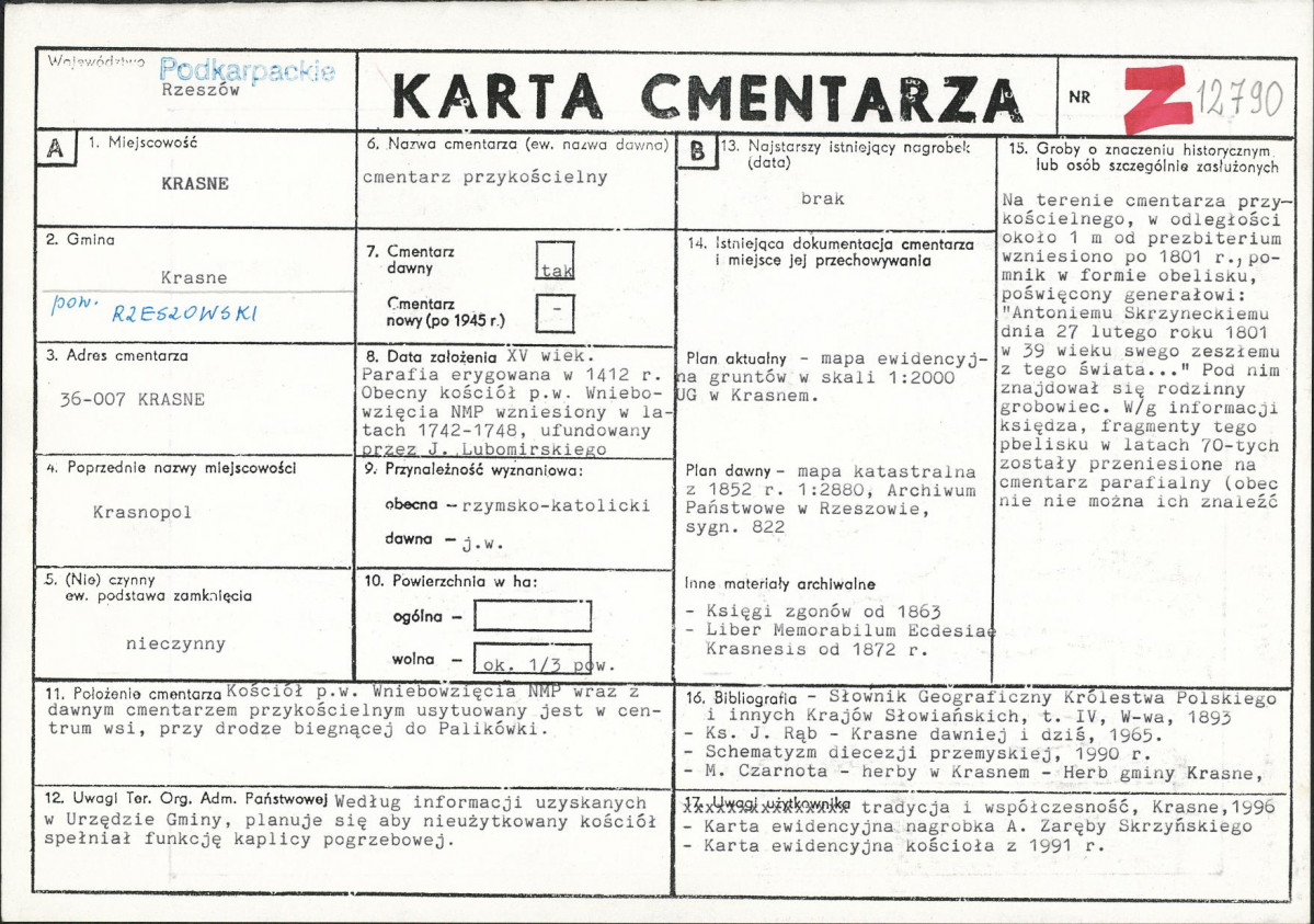 Karta cmentarza, skan nr 1
