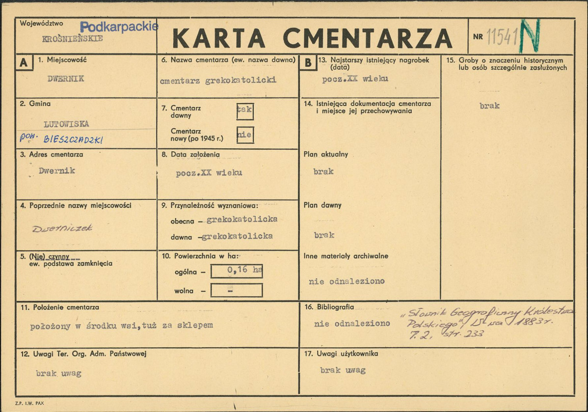 Karta cmentarza, skan nr 1