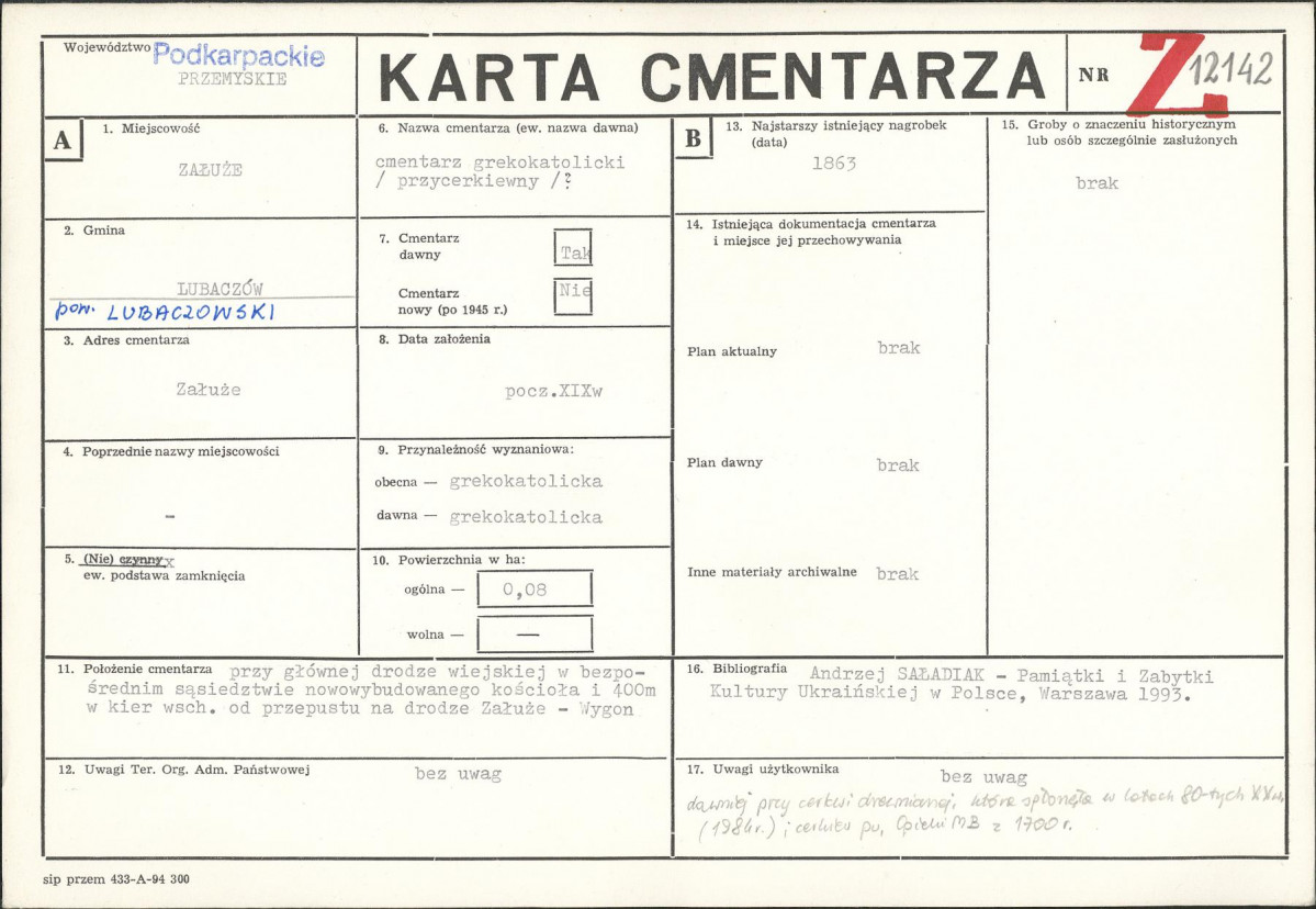 Karta cmentarza, skan nr 1