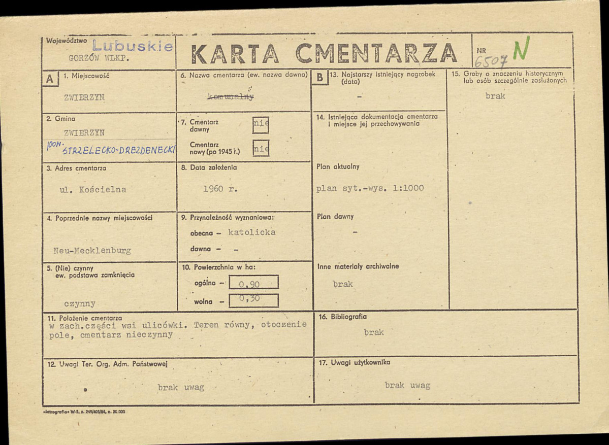 Karta cmentarza, skan nr 1