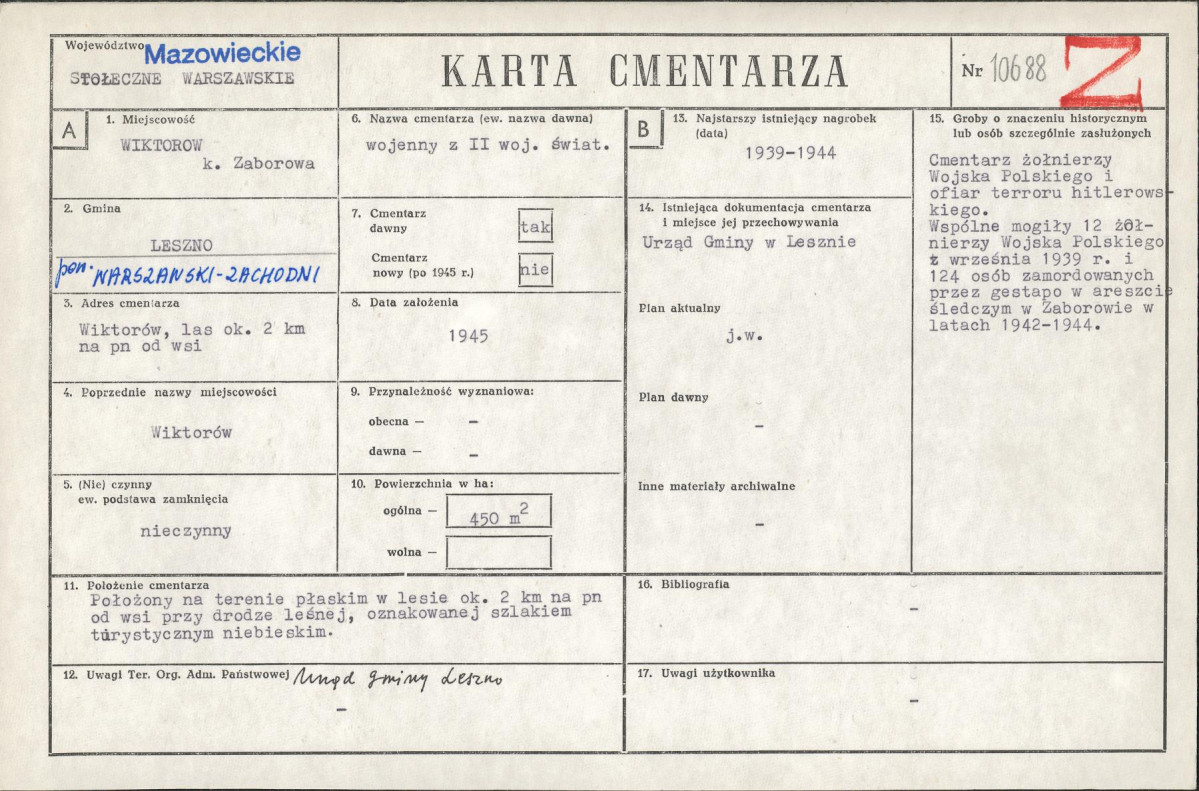Karta cmentarza, skan nr 1