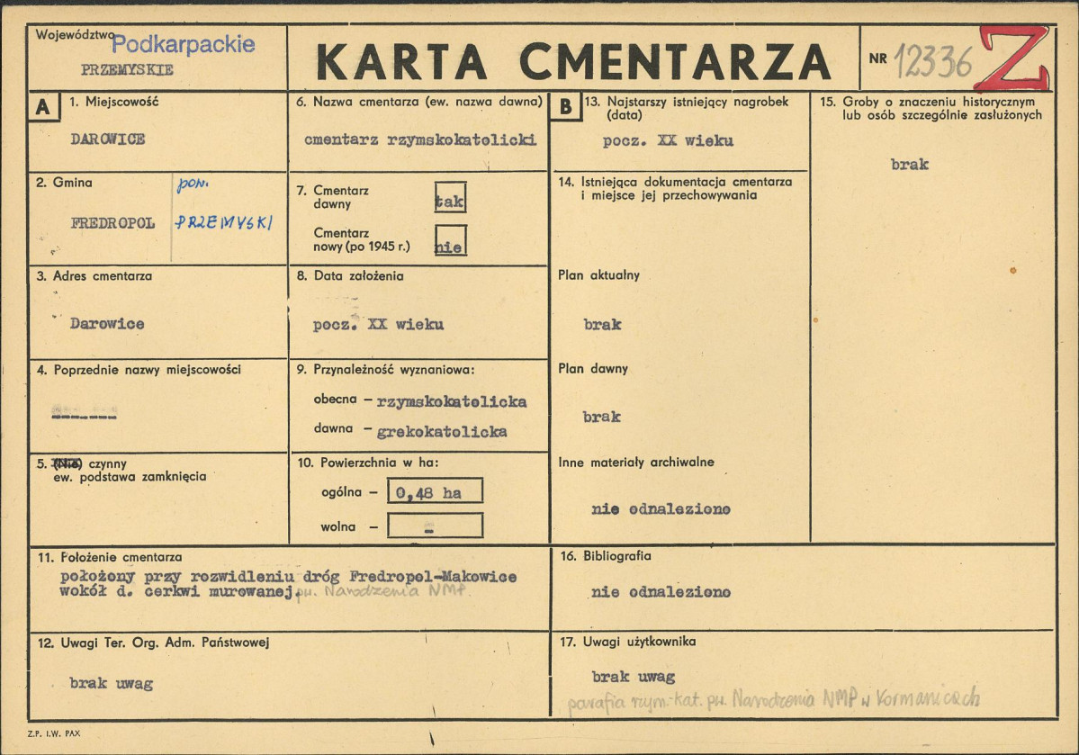 Karta cmentarza, skan nr 1