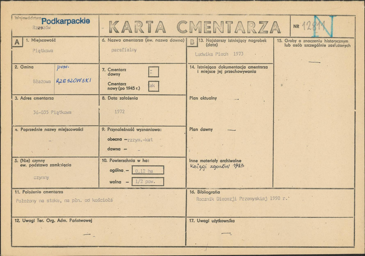 Karta cmentarza, skan nr 1
