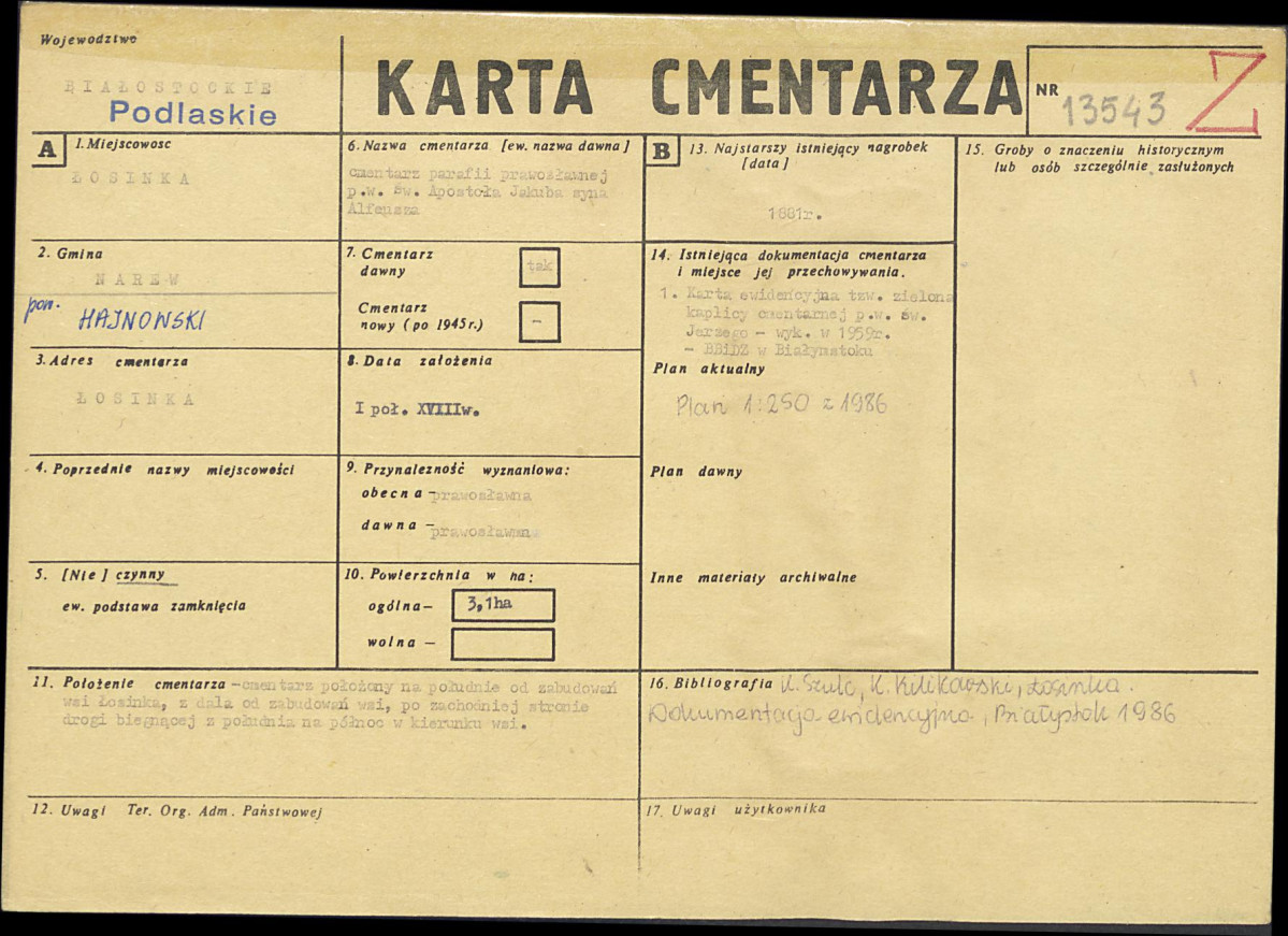 Karta cmentarza, skan nr 1