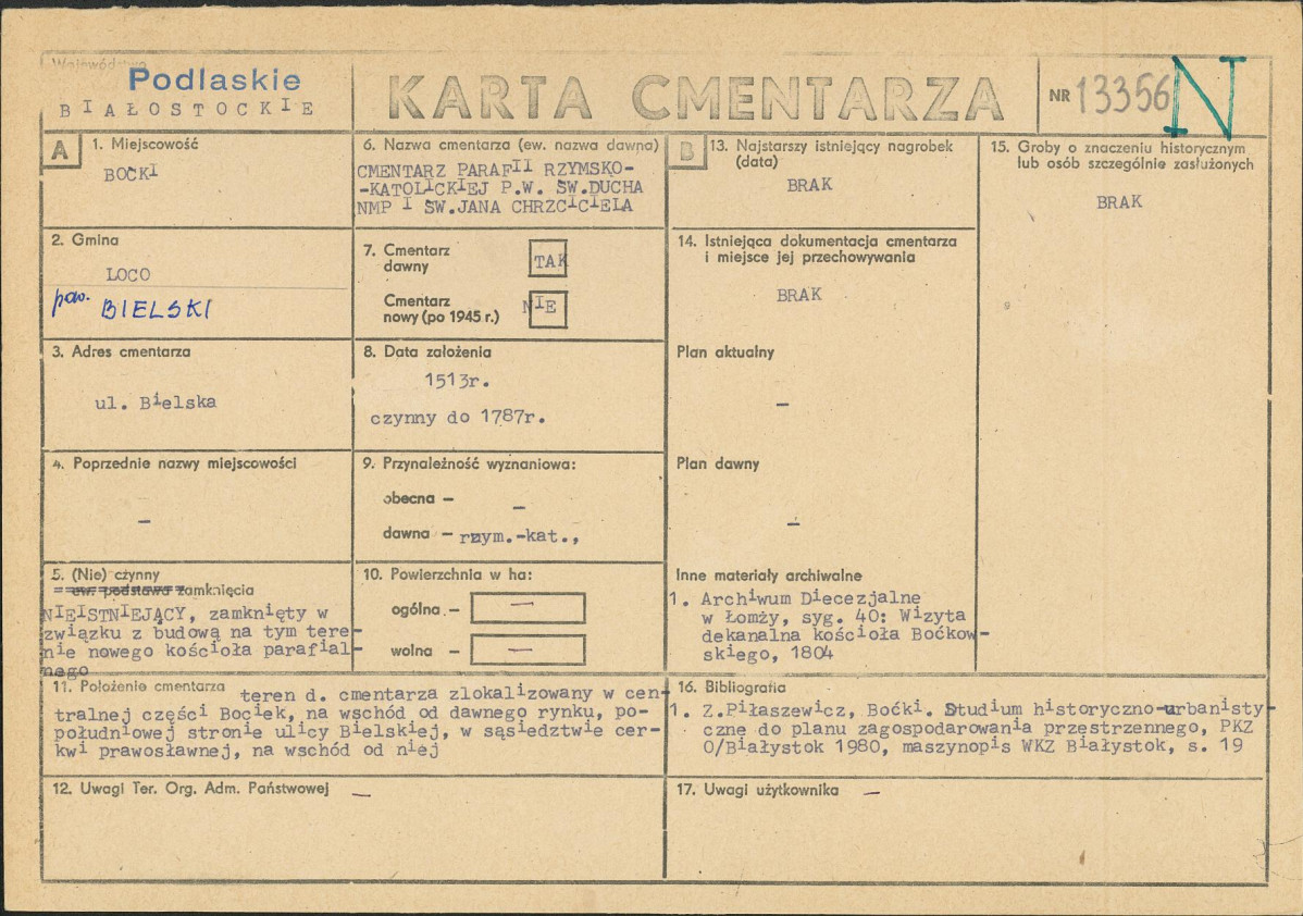 Karta cmentarza, skan nr 1