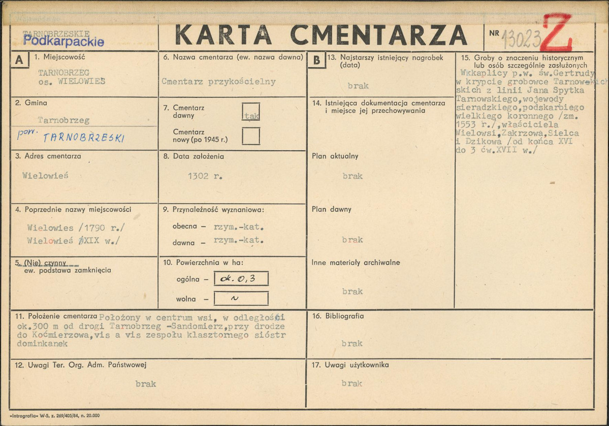 Karta cmentarza, skan nr 1