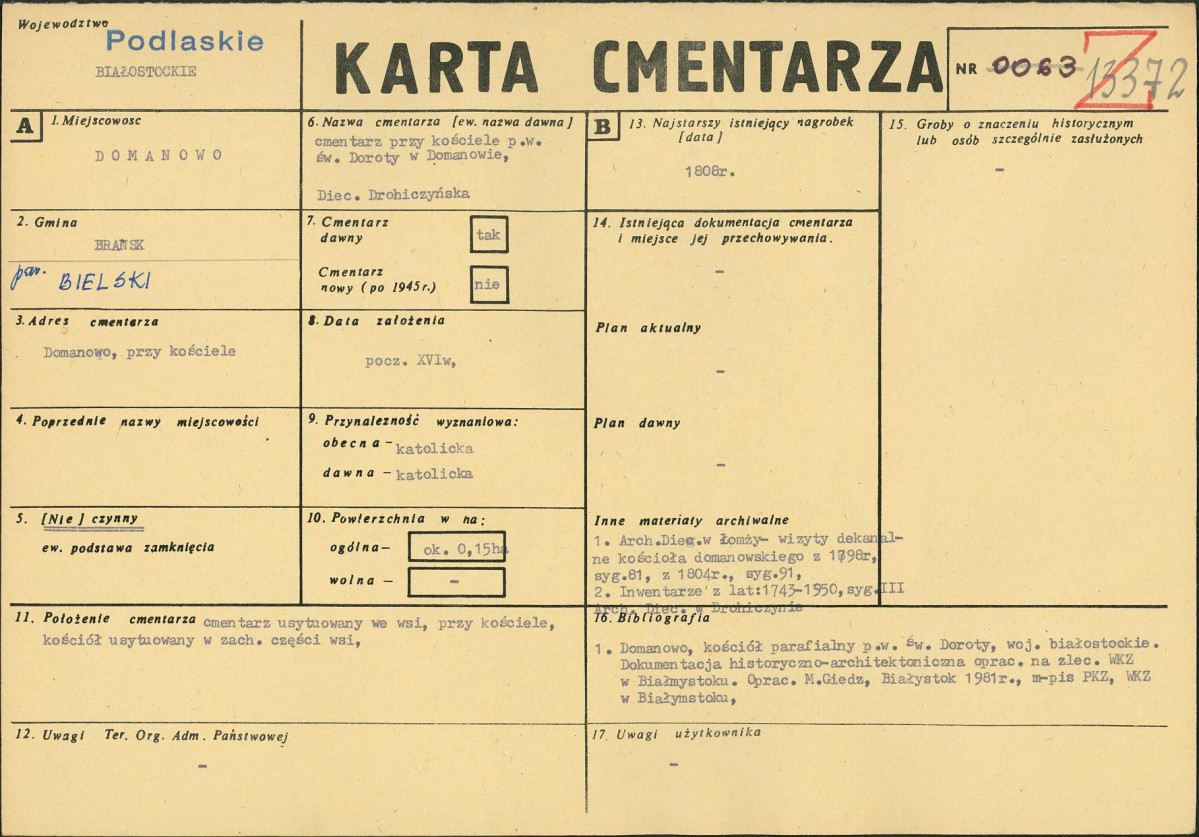 Karta cmentarza, skan nr 1