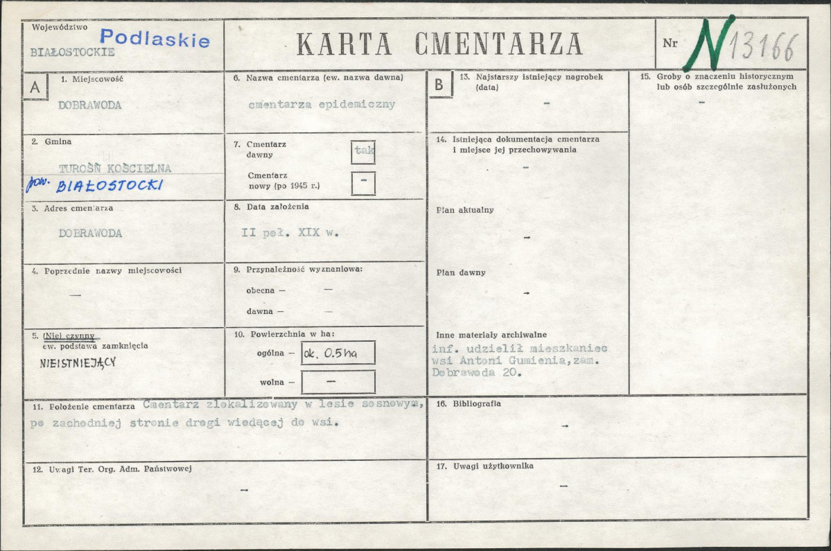Karta cmentarza, skan nr 1