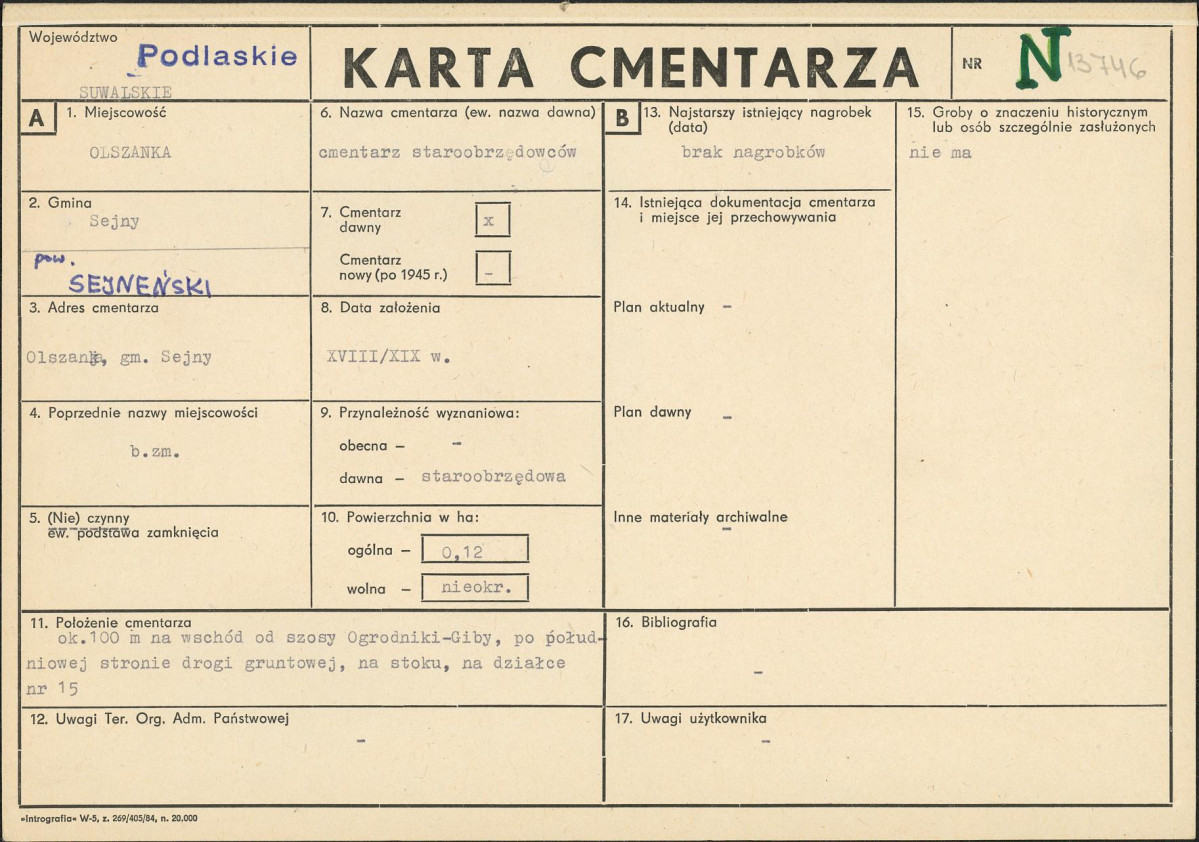 Karta cmentarza, skan nr 1