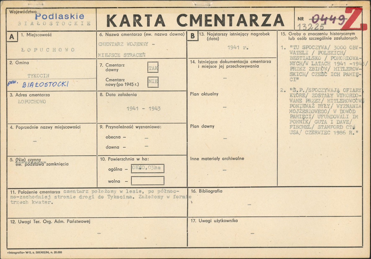 Karta cmentarza, skan nr 1