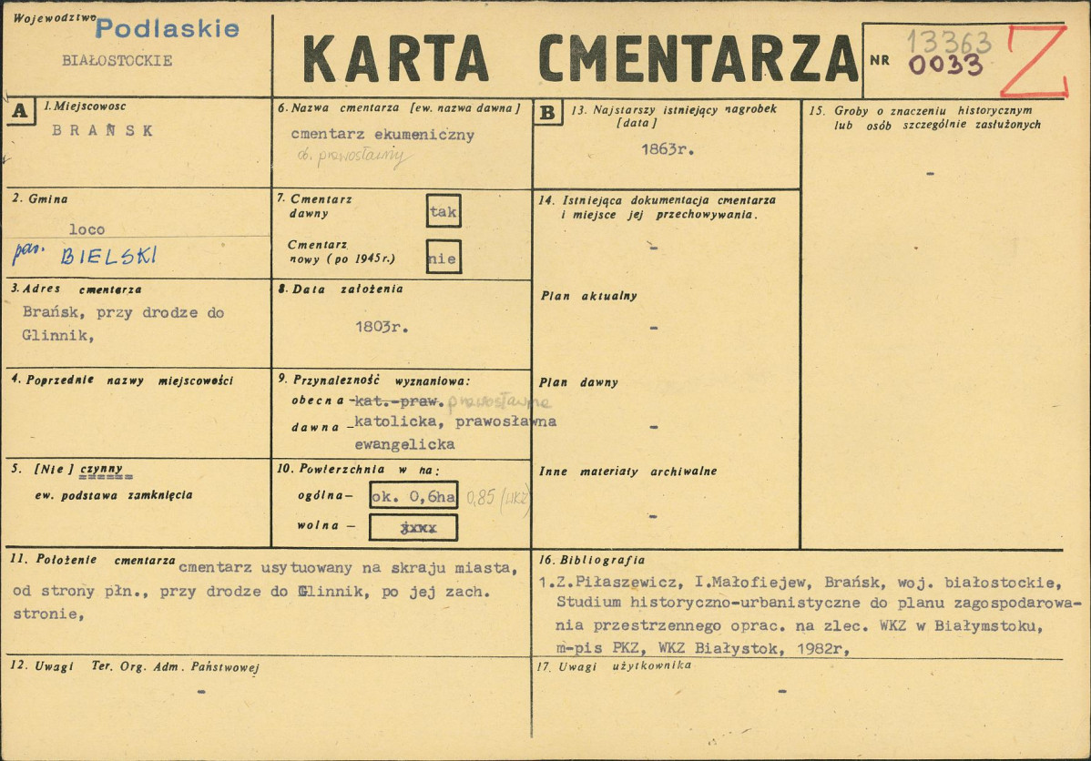 Karta cmentarza, skan nr 1
