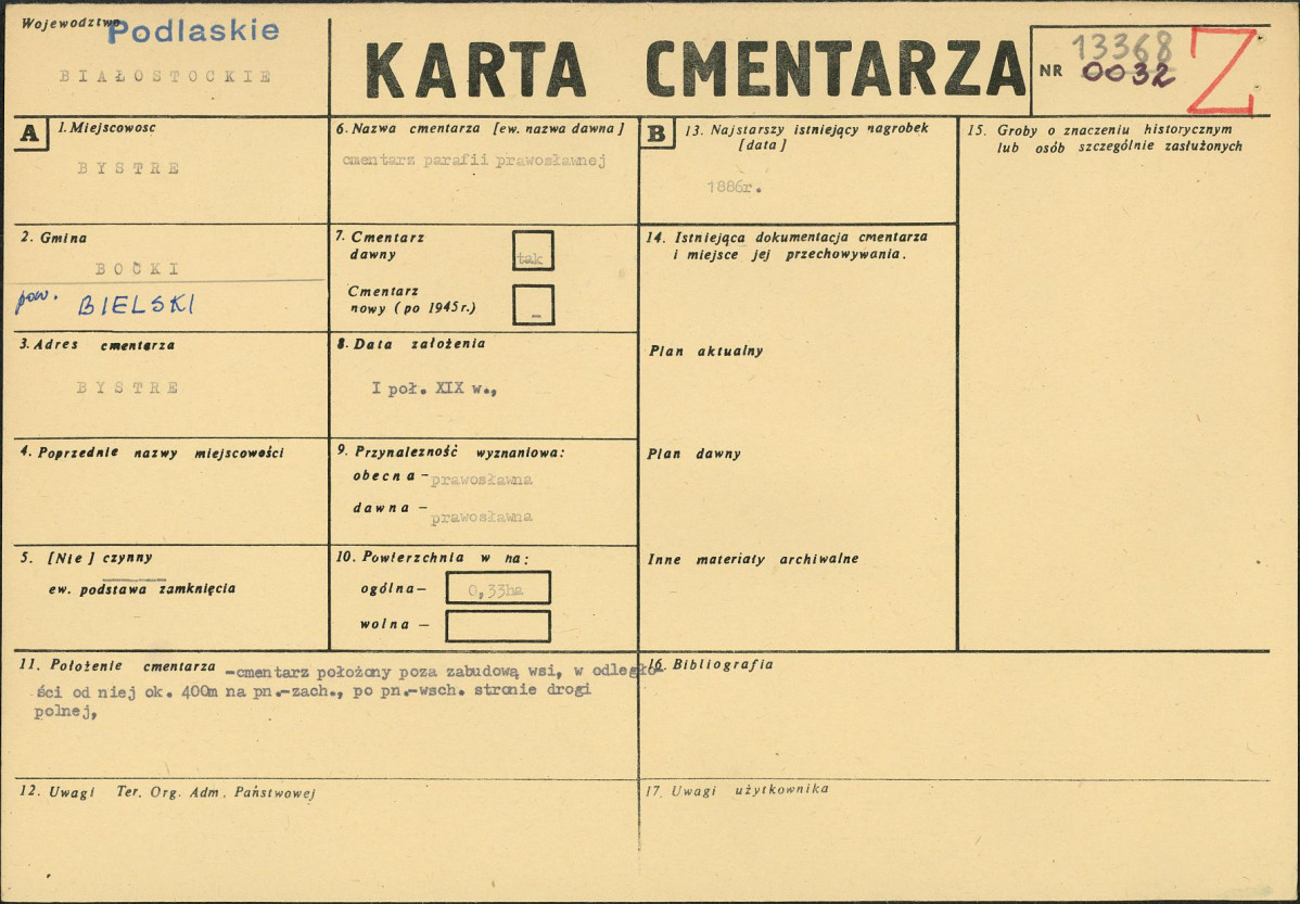 Karta cmentarza, skan nr 1
