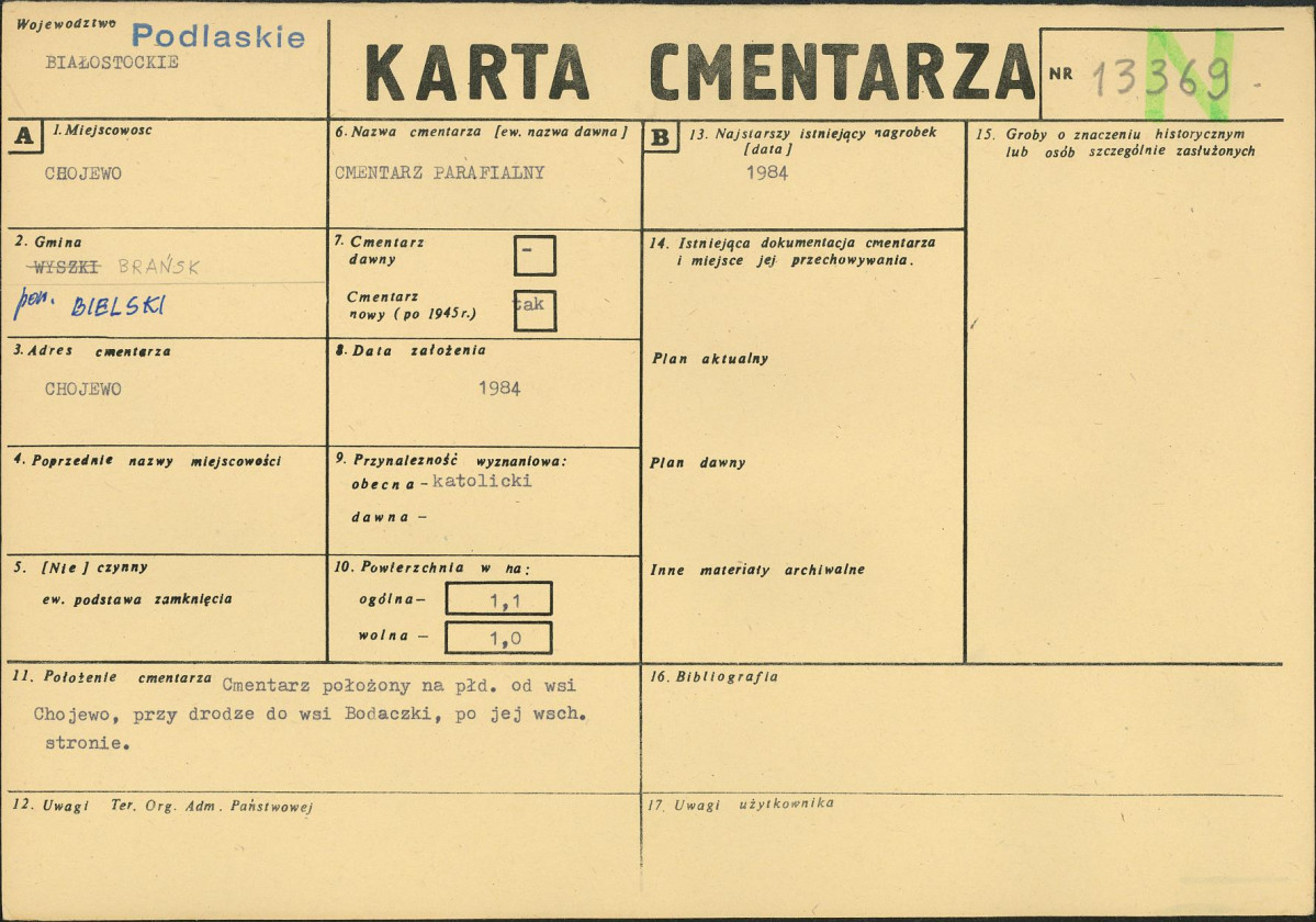 Karta cmentarza, skan nr 1