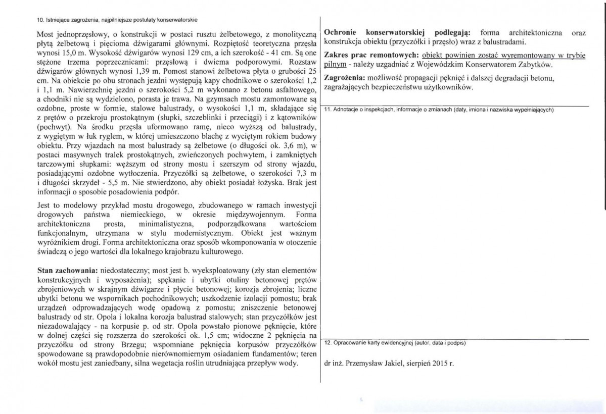 Karta obiektu niewpisanego do rejestru, skan nr 2