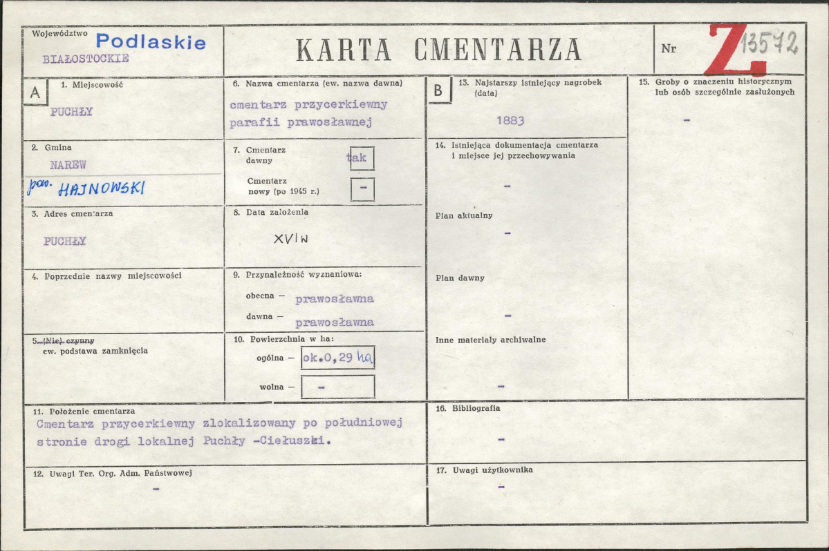 Karta cmentarza, skan nr 1