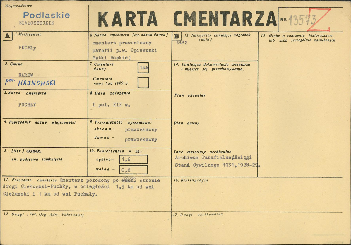 Karta cmentarza, skan nr 1