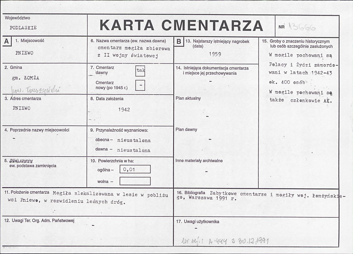 Karta cmentarza, skan nr 1