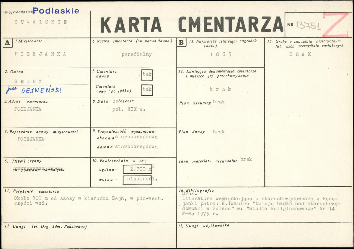Karta cmentarza, skan nr 1