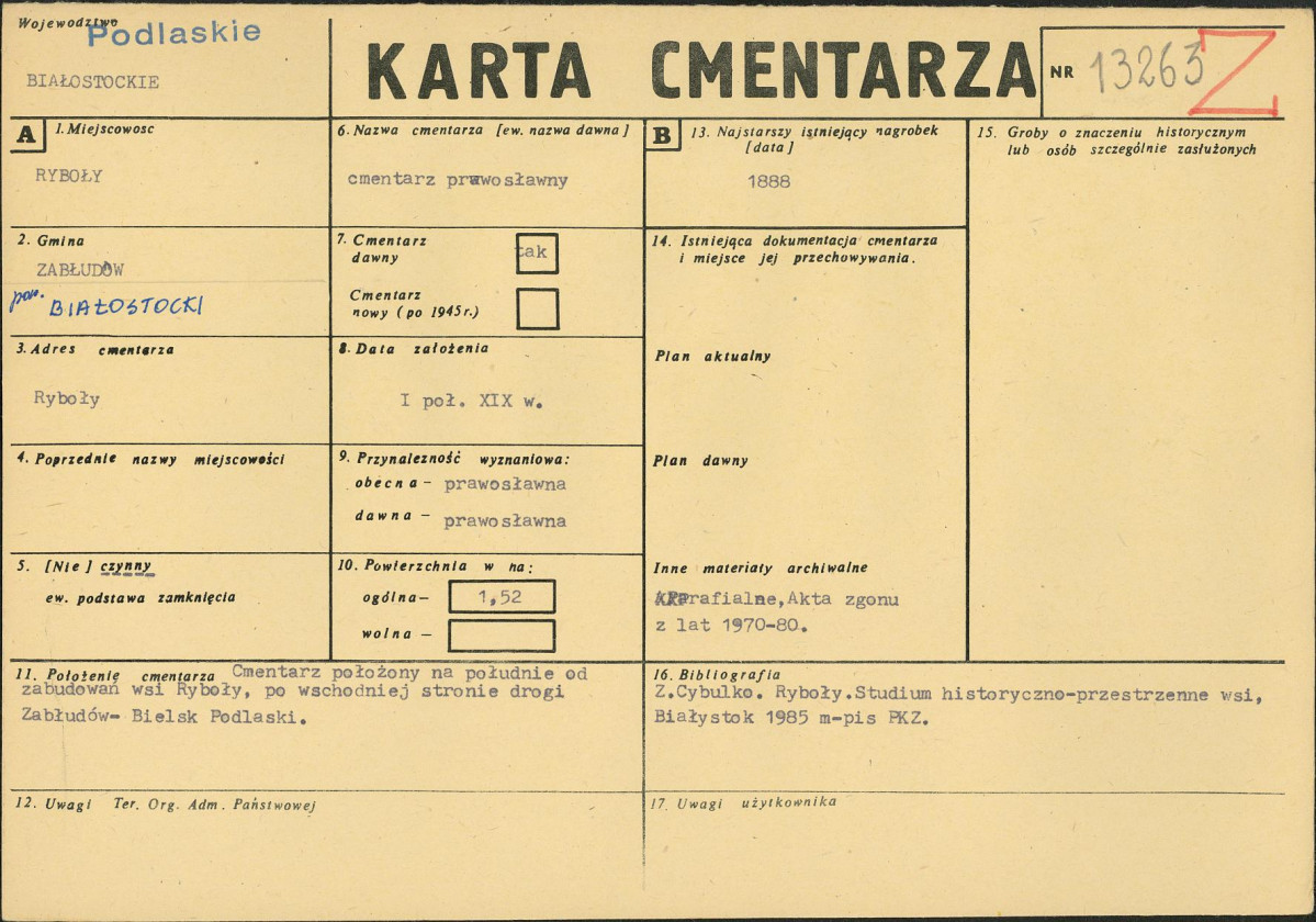 Karta cmentarza, skan nr 1