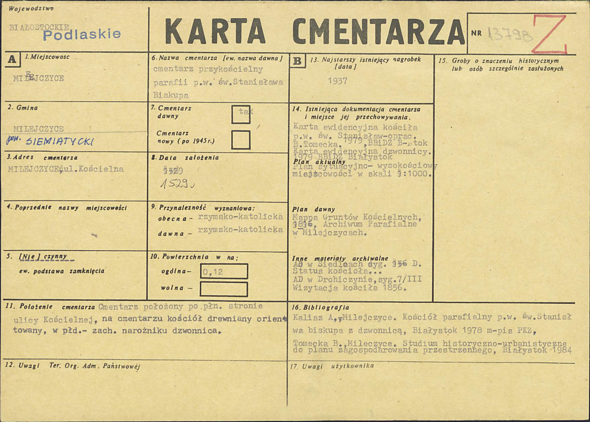 Karta cmentarza, skan nr 1