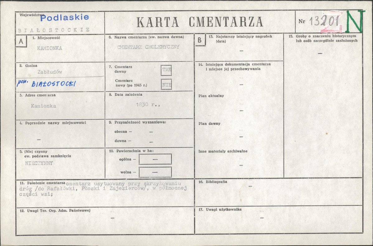 Karta cmentarza, skan nr 1