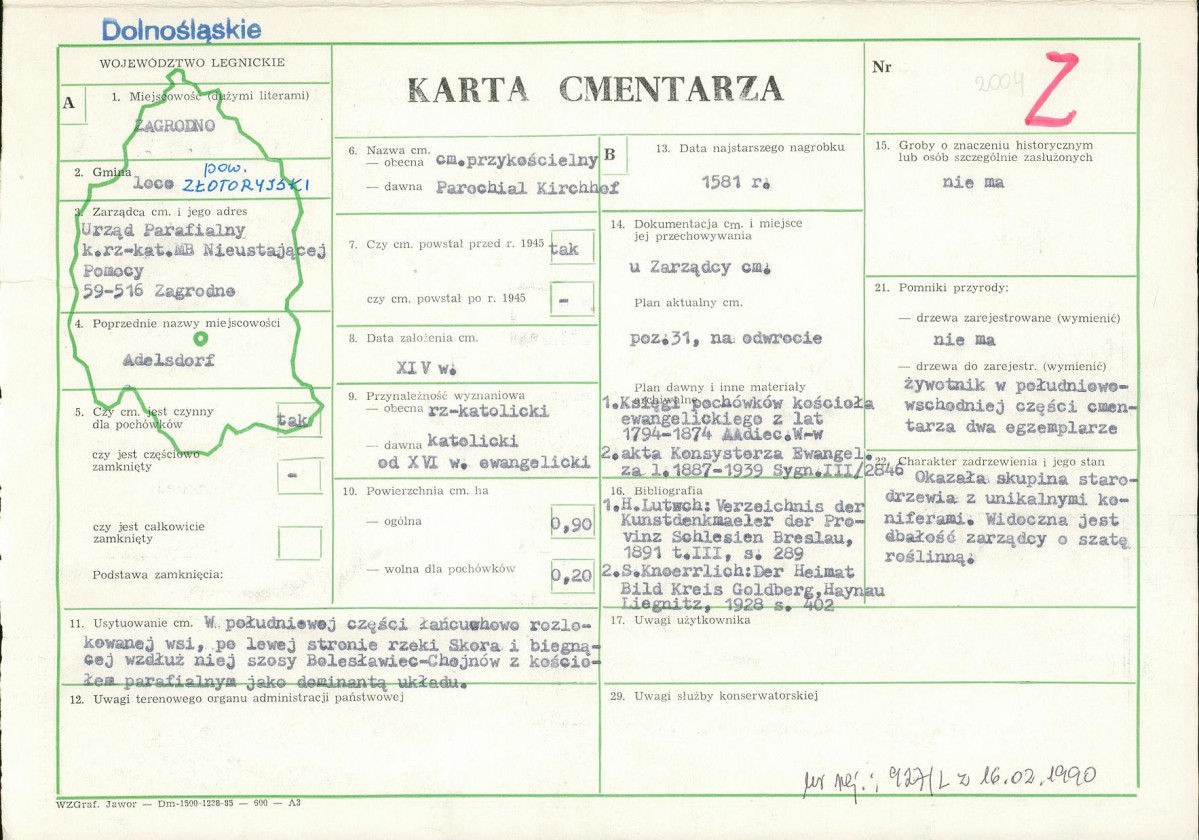 Karta cmentarza, skan nr 1