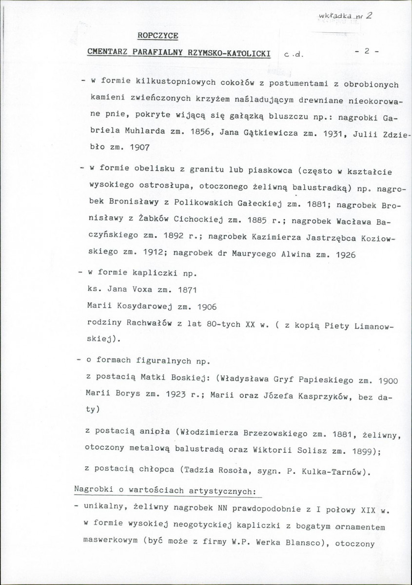 Karta cmentarza, skan nr 5